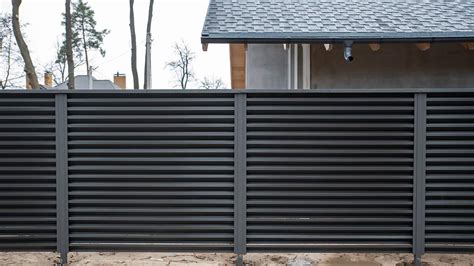 Modern Metal Fence