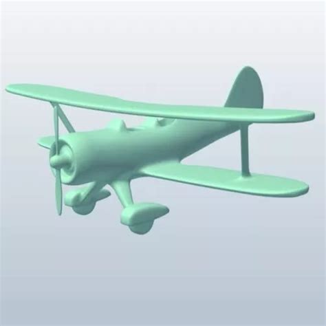 Vintage Biplane Airplane Free 3d Model - .Obj, .Stl - Open3dModel