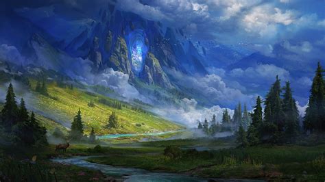 Fantasy, Mountain, Landscape, Digital Art 4k, HD Wallpaper | Rare Gallery