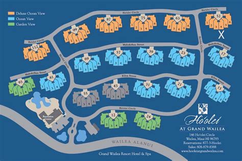 Map Layout Hotel Wailea