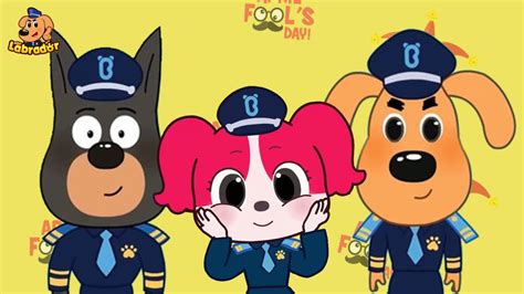 Sheriff Labrador, Dobie, Papillon (April Fool ver) by oigdh on DeviantArt