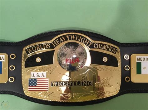 NWA World Heavyweight Championship Title Replica Belt w domed logo -WWE ...