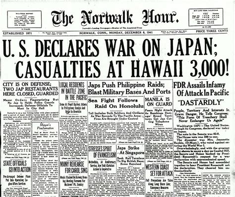 Newspapers react to Pearl Harbor attack - Connecticut Post