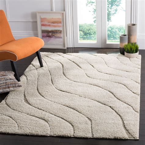 Safavieh Florida Tabitha Geometric Waves Shag Area Rug or Runner ...