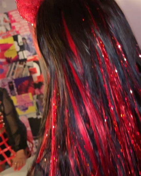 SHRINE on Instagram: “RED TINSEL HAIR 🔥 ALMOST SOLD OUT! Tap to shop ...