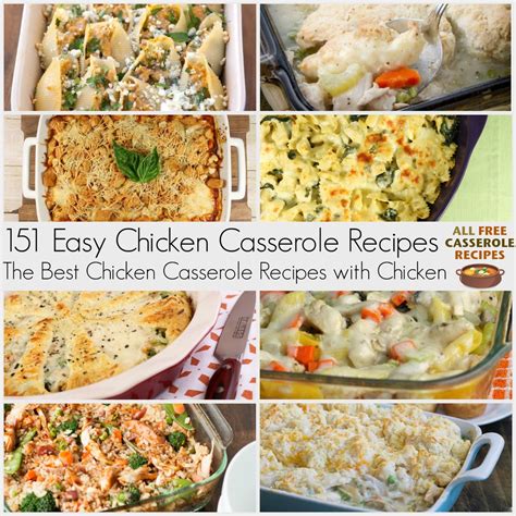 151+ Easy Chicken Casserole Recipes: The Best Casserole Recipes with ...