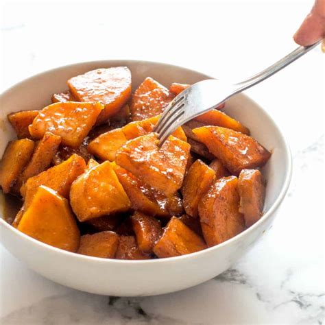 Stove Top Candied Yams (Vegan) - That Girl Cooks Healthy