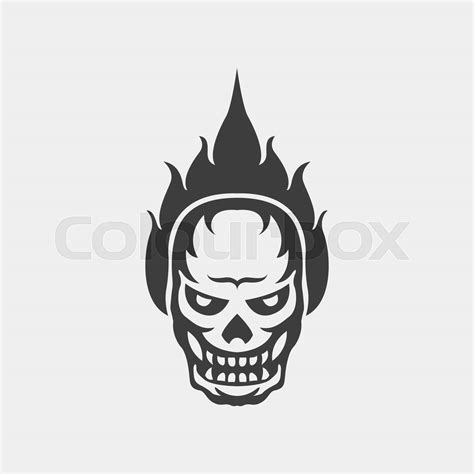 Ghost skull icon logo vector | Stock vector | Colourbox