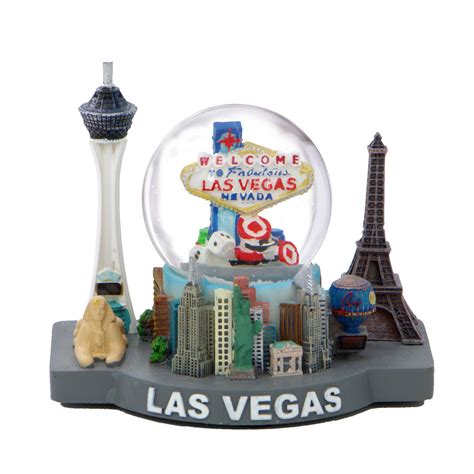 Mini Las Vegas Snow Globe Skyline Replica