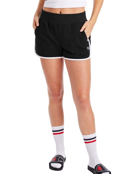 Champion Cotton Athletics Campus French Terry Shorts in Black - Lyst