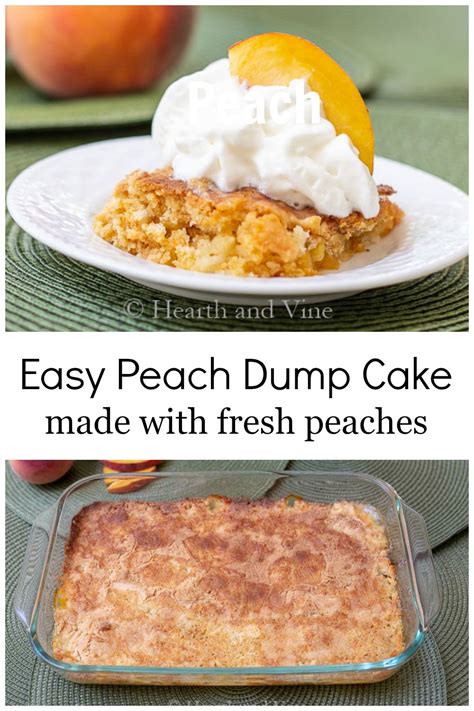 Fresh Peach Dump Cake Made With 5 Simple Ingredients