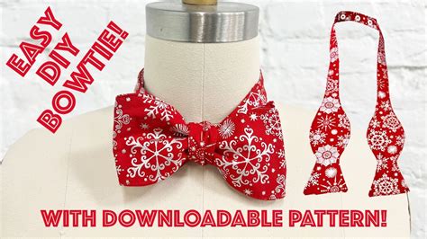 How To Sew An Easy DIY Bow Tie Step By Step With Pattern! | Sew ...