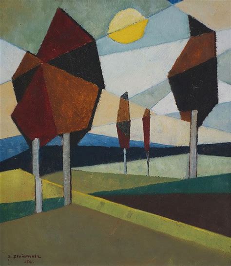 Cubist Landscape - S. Steinmetz - Saunders Fine Art