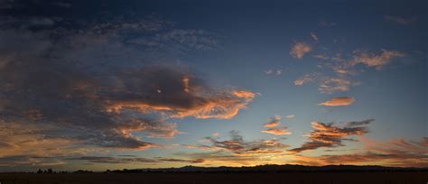 Wispy Cirrus Clouds Sunset Panoramic, 2011-09-23 - Cirrus | Colorado Cloud Pictures