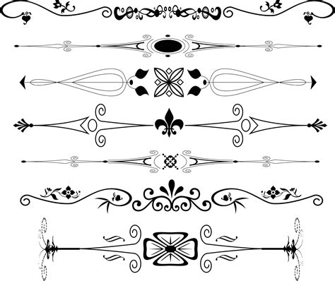 Decorative Line Divider Png Images To Bookmark Yearbook Design Photos ...