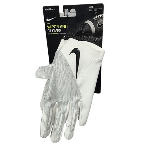 Nike Men's Unisex White Vapor Knit Magnagrip Football Receiver Gloves | SidelineSwap