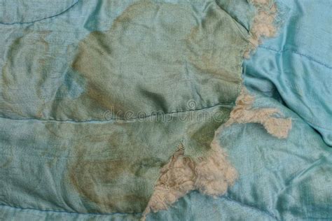 Part of an Old Blanket Made of Dirty Brown Blue Cloth Stock Image - Image of design, dirty ...