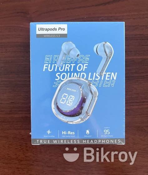 Ultrapods Max Bluetooth 5.3 Transparent Wireless Earbuds for Sale in Uttara | Bikroy