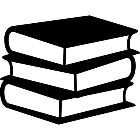 Libros de pila de tres | Icono Gratis