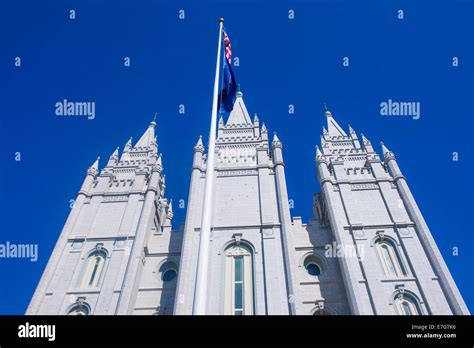 The Mormons Temple in Salt Lake City , Utah Stock Photo - Alamy