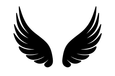 Wing Icon. Vector | Wings icon, Angel wings drawing, Wings art