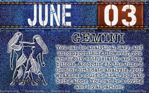 June 3 Zodiac Horoscope Birthday Personality - SunSigns.Org