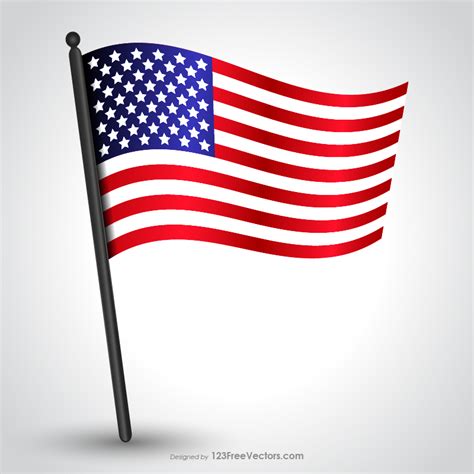 USA Flags Free Vector Graphics