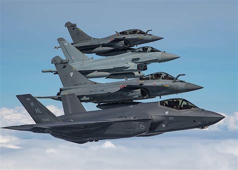 F-35A Joins Two Rafales and a Typhoon in the Sky for a Shot to Make Us Feel Safe - autoevolution