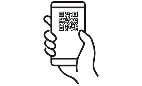 QR code scanning icon in smartphone on transparent background 19786999 PNG