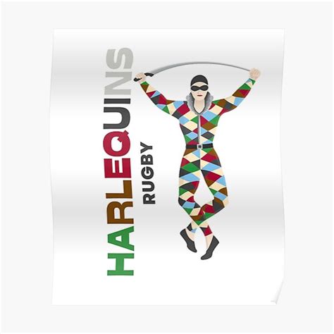 "Harlequins rugby" Poster for Sale by nonahorn | Redbubble