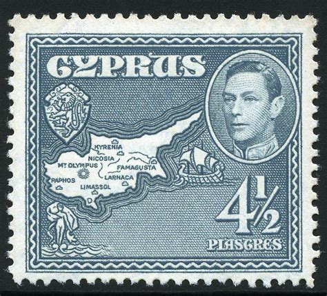 King George VI Postage Stamps: Cyprus 1938 (12 May)-51 | Postage stamp ...