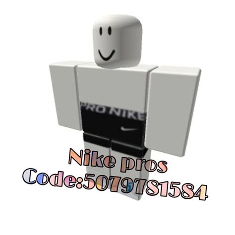 Nike pros | Bloxburg decal codes, Coding clothes, Roblox codes