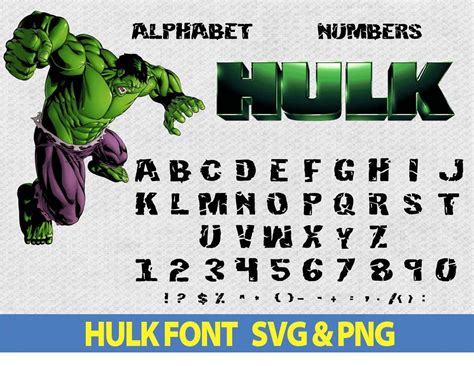 Hulk font Hulk font svg The incredible Hulk font svg Hulk font svg file The incredible Hulk ...