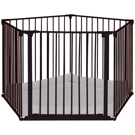 BabyDan Baby Playpen With Wall Fittings, Black