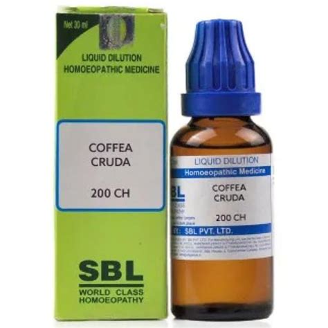 SBL Coffea Cruda 200 CH Dilution, 30 ml | Uses, Benefits, Price ...