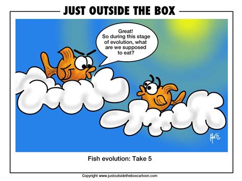 evolution theory Archives - Just Outside the Box Cartoon