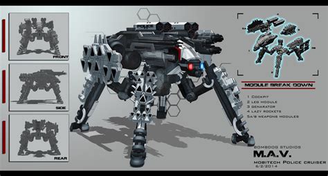 ArtStation - M.A.V Mech Concept Art