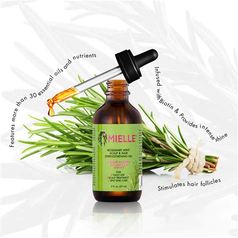 Mielle Organics Rosemary Mint Scalp & Hair Strengthening Oil 2oz — Kiyo Beauty