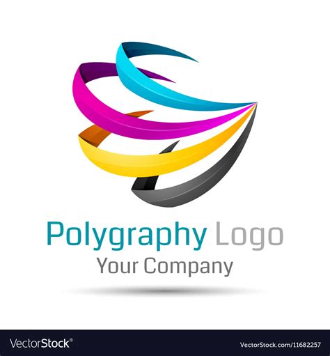 Cmyk logo can be used in business connected Vector Image