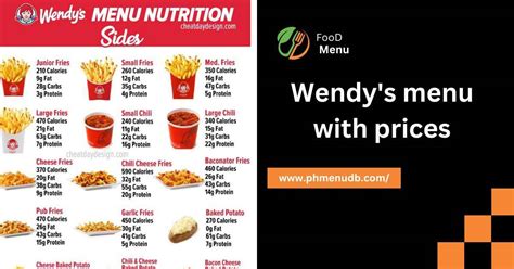 Wendy's menu with prices – Budget Friendly Restaurant