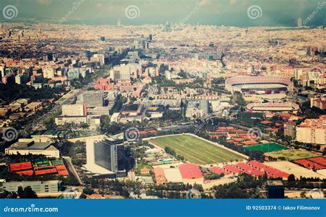 The Eixample District of Barcelona in Spain Stock Photo - Image of ...