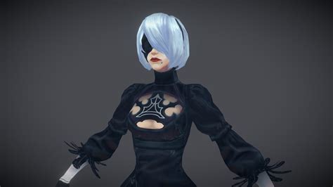 2B Nier Automata fanart - Download Free 3D model by spaceparmesan ...