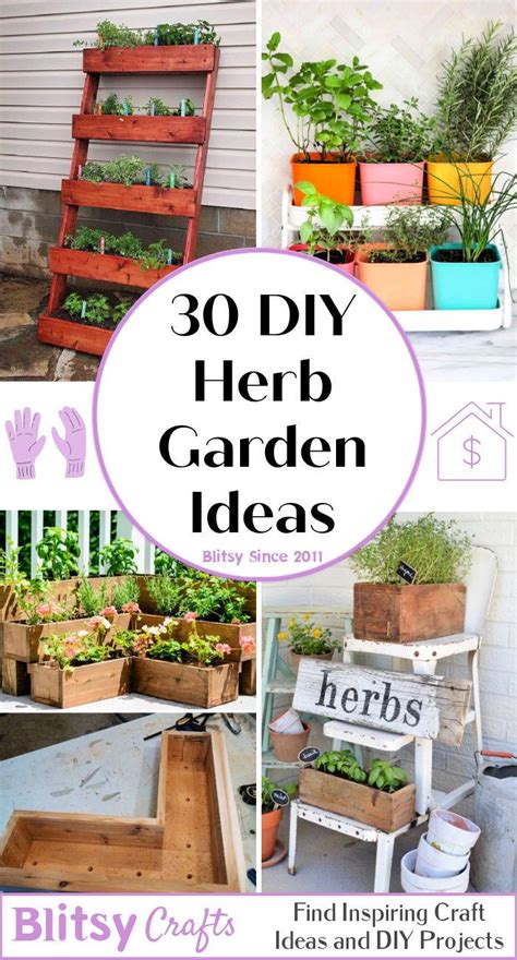 30 Easy DIY Herb Garden Ideas for Indoor and Outdoor - Blitsy