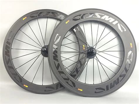 700C 60+88mm Carbon Road Bike Wheels 23mm Clincher Tubular COSMIC Carbon Fiber Bicycle Wheelset ...