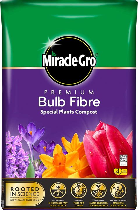 Miracle-Gro Bulb Fibre Compost - 20L BAG, (New 2020 Range): Amazon.co ...