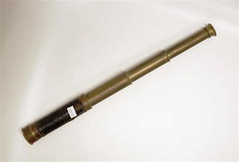 Antique leather covered brass telescope 3 draw antique… - Optical - zOther - Industry Science ...