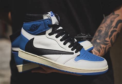 Travis Scott Fragment Air Jordan 1 Military Blue Release Date - SBD