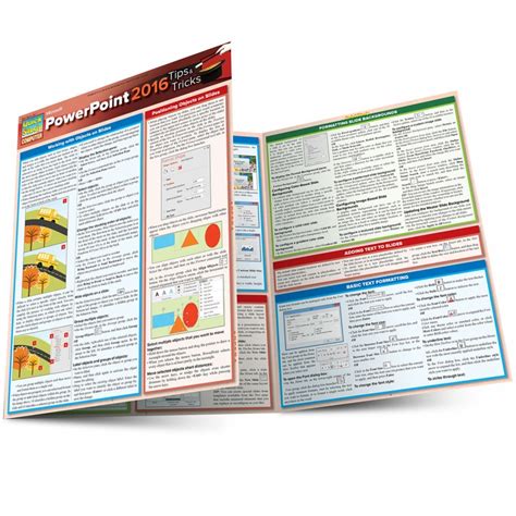 Buy Quickstudy Microsoft Powerpoint 2016: Tips & Tricks Laminated Reference Guide Online