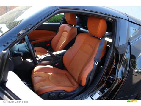 Persimmon Leather Interior 2010 Nissan 370Z Sport Touring Coupe Photo #55471448 | GTCarLot.com