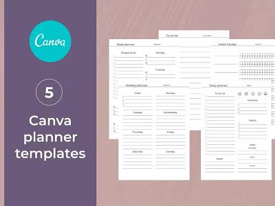 Canva Planner Templates | Editable Planner Pages by Yahya Hnini on Dribbble